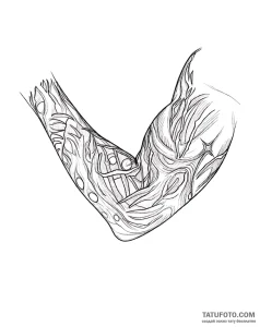 Abstract Organic Tattoo Sketch: Flowing Lines – Мастер №1 – 05.05.2026 19-19