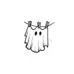 Playful Ghost Tattoo Sketch: Whimsical Laundry Day Design – Мастер №1 – 05.05.2026 20-49