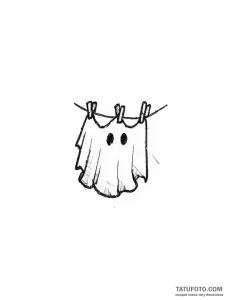 Playful Ghost Tattoo Sketch: Whimsical Laundry Day Design – Мастер №1 – 05.05.2026 20-49